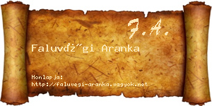 Faluvégi Aranka névjegykártya